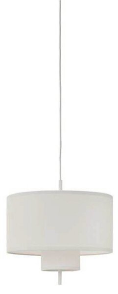 Lampa Wisząca New Works, Margin, ściemnialny, biały, jadalnia, tkanina | tekstylia, skandynawski
