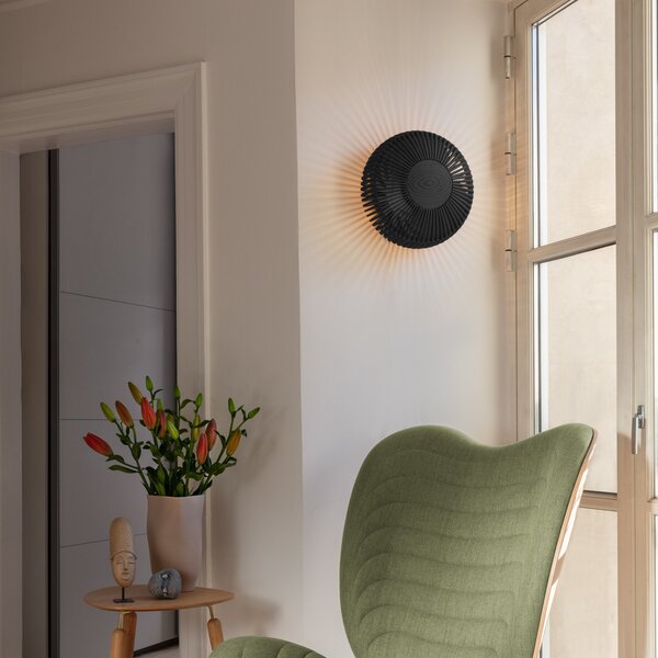 Lampa Ścienna UMAGE, Clava up, ściemnialny, drewniany, salon, drewno, skandynawski