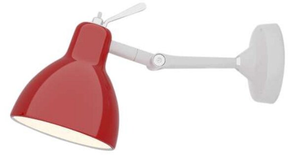 Luxy H0 Lampa Ścienna/Sufitowa Biało/Czerwona