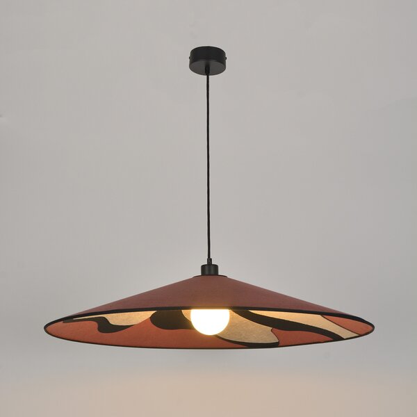 Lampa Wisząca MARKET SET, Sonia Laudet, ściemnialny, pudrowy róż, salon, tkanina | tekstylia, design
