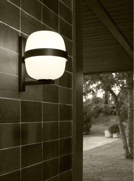 Zewnętrzna Lampa Santa & Cole, ściemnialny, czarny, taras, metal