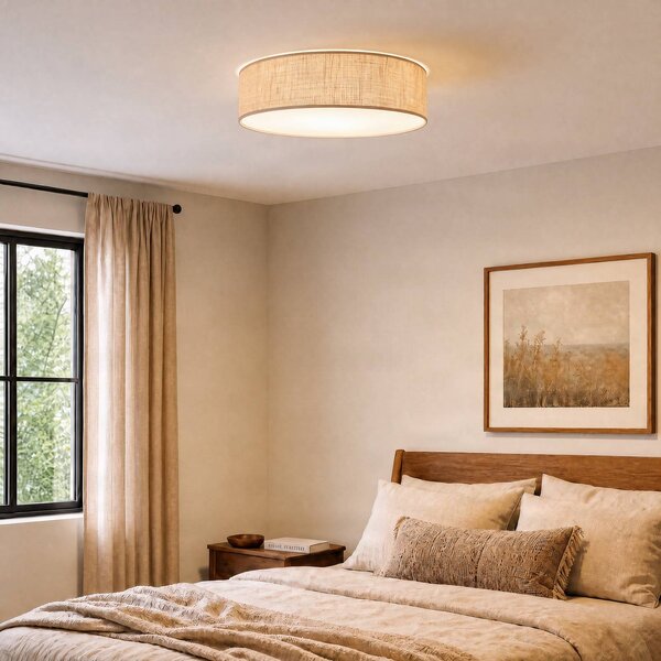 Lampa sufitowa Marshall Milagro Lighting, możliwość ściemniania, brązowy / rdzawy, salon / jadalnia, drewno, nowoczesny