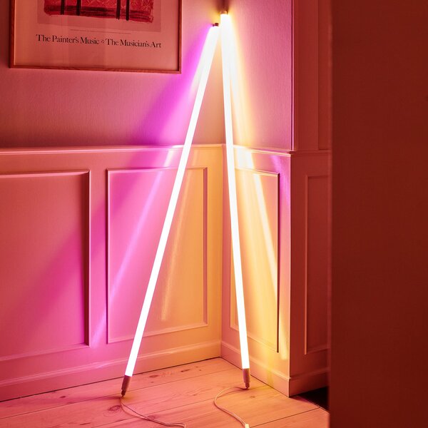 Lampa Stołowa HAY, Neon Tube, biały, salon, tworzywo sztuczne, nowoczesny