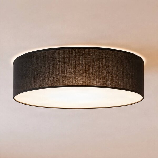 Lampa sufitowa Marshall Milagro Lighting, możliwość ściemniania, czarny, salon / jadalnia, drewno, nowoczesny