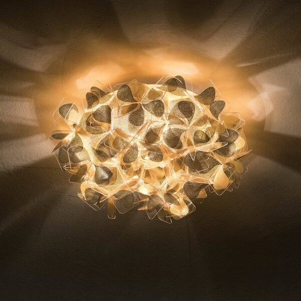 Lampa Ścienna Slamp, Clizia Mama Non Mama, ściemnialny, złoty | mosiężny, salon, tworzywo sztuczne, design
