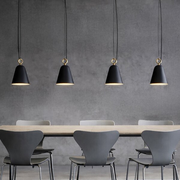 Lampa Wisząca Herstal, czarny, jadalnia, metal