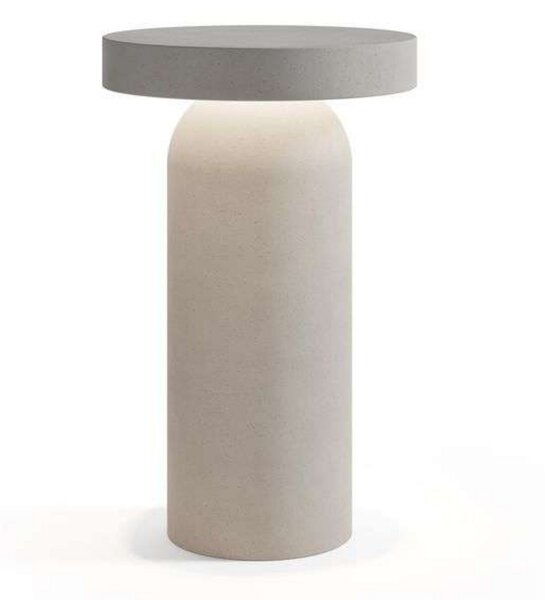 Zewnętrzna Lampa Luceplan, ściemnialny, szary, taras, beton
