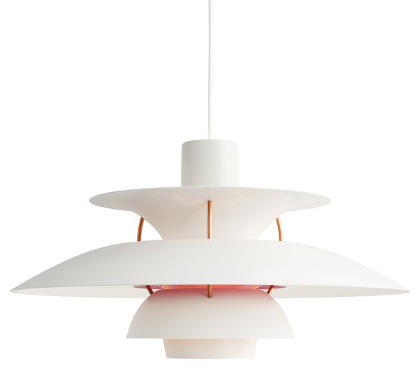 Lampa Wisząca Louis Poulsen, PH 5 500, ściemnialny, biały, salon, metal, design