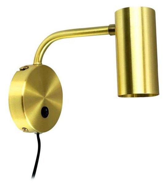 Lampa Ścienna Dyberg Larsen, Skagerrak, złoty | mosiężny, salon, metal, nowoczesny