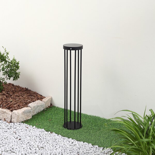 Zewnętrzna Lampa Lucande, Evelis, czarny, taras, aluminium, nowoczesny
