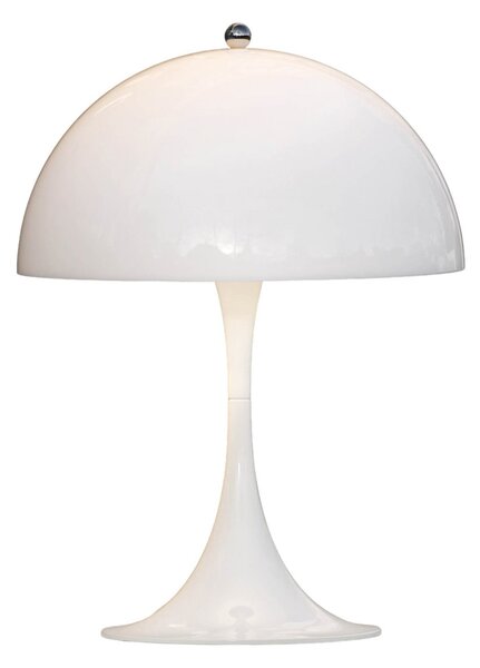 Zewnętrzna Lampa Louis Poulsen, Panthella Portable, ściemnialny, biały, taras, aluminium, design