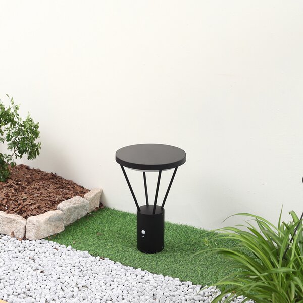 Zewnętrzna Lampa Lucande, Elario, czarny, taras, aluminium, nowoczesny
