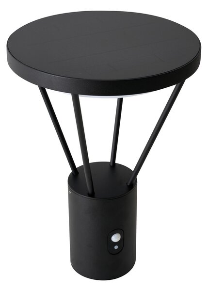 Zewnętrzna Lampa Lucande, Elario, czarny, taras, aluminium, nowoczesny
