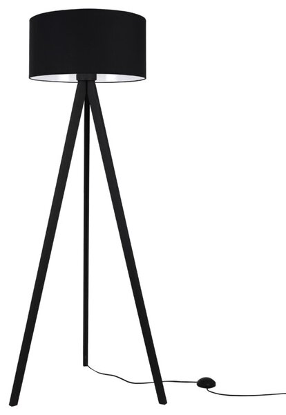 Lampa podłogowa trójnóg czarny Light Home LH Gaja 1xE27 44cm abażur walec czarny