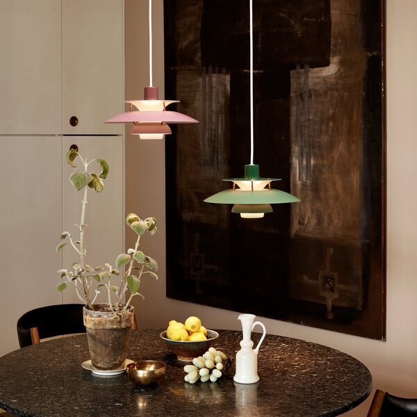Lampa Wisząca Louis Poulsen, PH 5 300, ściemnialny, zielony, salon, metal, design