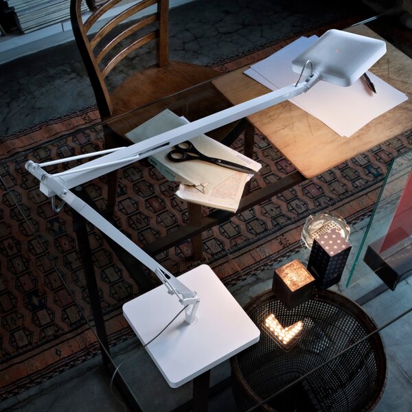 Lampa Stołowa FLOS, Kelvin Edge, biały, gabinet | pracownia, metal, design