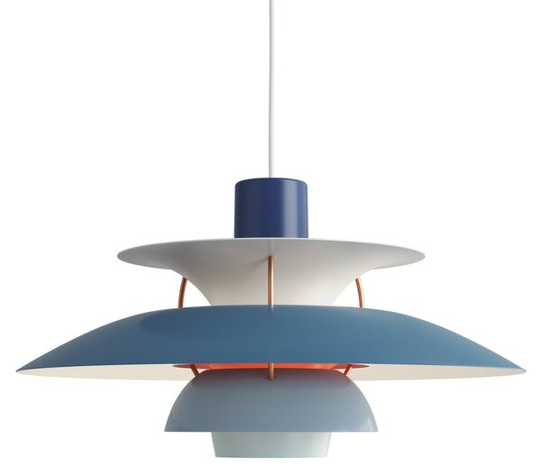 Lampa Wisząca Louis Poulsen, PH 5 500, ściemnialny, niebieski, salon, metal, design