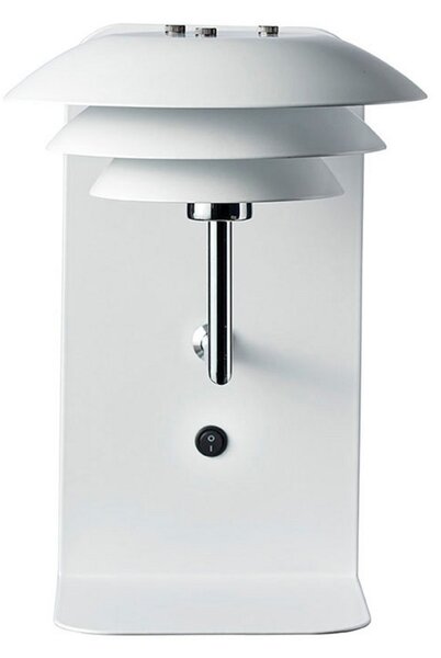 Lampa Ścienna Dyberg Larsen, DL20 USB Shelf, ściemnialny, biały, sypialnia, metal, skandynawski