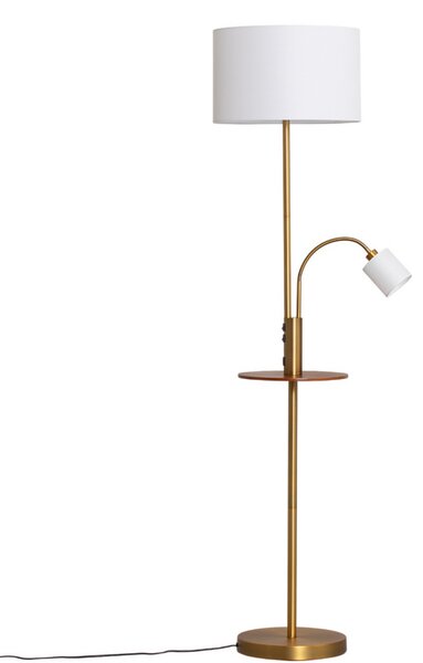 Lampa Podłogowa Lindby, Aovan, antyczny mosiądz, salon, metal, nowoczesny