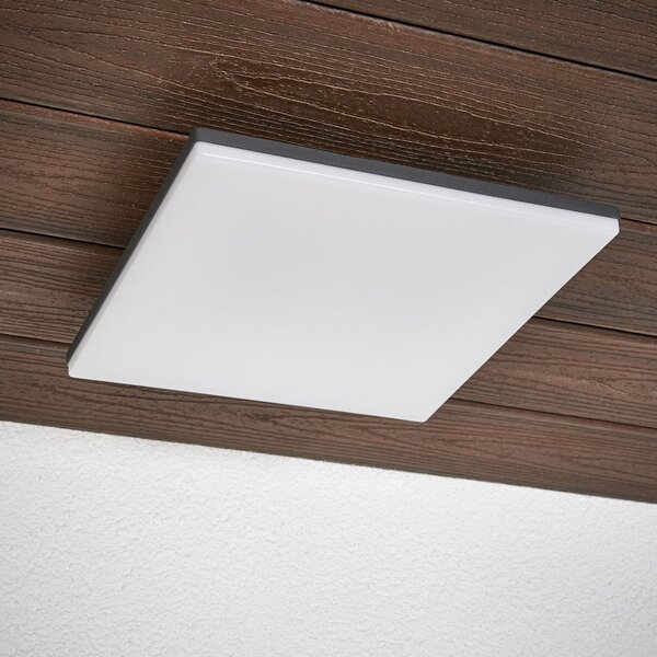 Zewnętrzna Lampa Lucande, Henni, szary, balkon, metal, nowoczesny