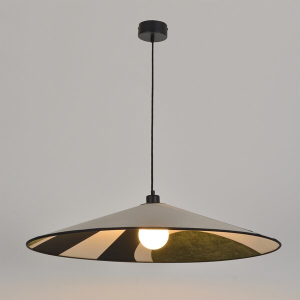 Lampa Wisząca MARKET SET, Sonia Laudet, ściemnialny, brąz rdzawy, salon, tkanina | tekstylia, design