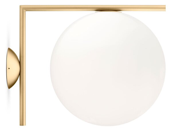 Lampa Ścienna FLOS, IC C/W2, ściemnialny, złoty | mosiężny, salon, metal, design