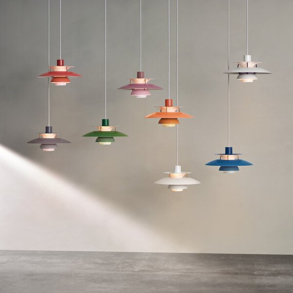 Lampa Wisząca Louis Poulsen, PH 5 300, ściemnialny, biały, salon, metal, design