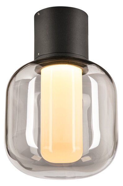 Zewnętrzna Lampa SLV, Ovalisk, czarny, szkło, nowoczesny