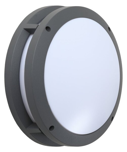 Zewnętrzna Lampa Lindby, Liren, ściemnialny, szary, balkon, aluminium, nowoczesny