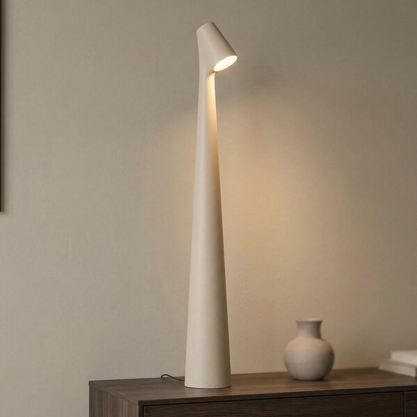 Lampa Stołowa Vibia, Africa, ściemnialny, beżowy, salon, metal, design