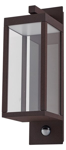 Zewnętrzna Lampa Lucande, Ferdinand, brąz rdzawy, balkon, aluminium, nowoczesny