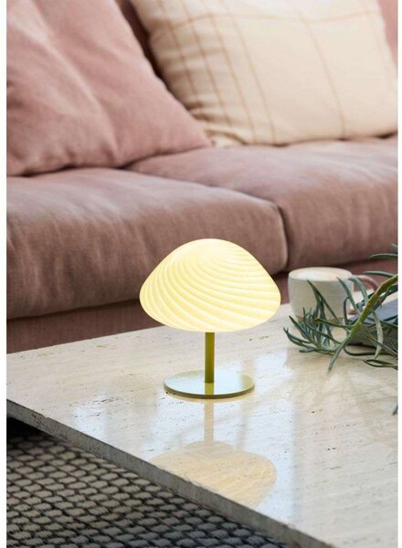 Lampa Stołowa Halo Design, zielony, salon, szkło