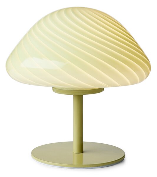 Lampa Stołowa Halo Design, zielony, salon, szkło