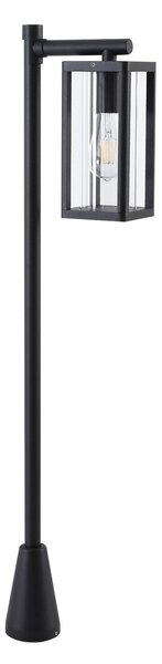 Zewnętrzna Lampa Lucande, Siveta, ściemnialny, czarny, taras, aluminium, nowoczesny