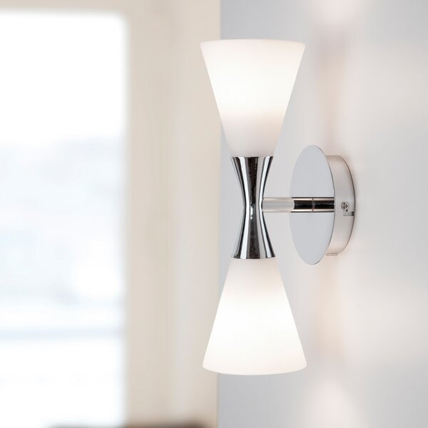 Lampa Ścienna Herstal, metaliczny, salon, metal