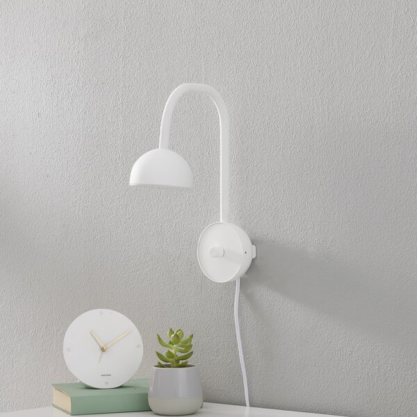 Lampa Ścienna Northern, Blush, ściemnialny, biały, sypialnia, metal, design