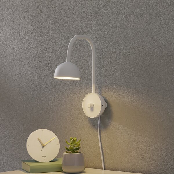 Lampa Ścienna Northern, Blush, ściemnialny, biały, sypialnia, metal, design
