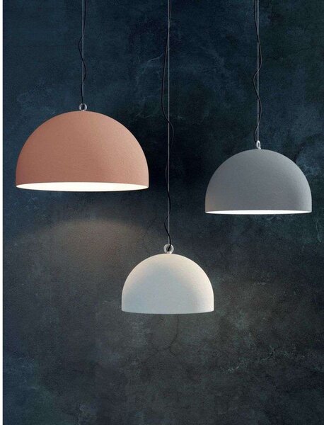 Lampa Wisząca Diesel Living with Lodes, ściemnialny, pudrowy róż, jadalnia, beton