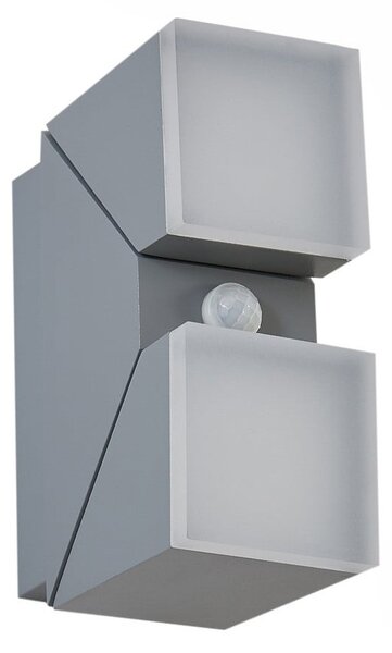 Zewnętrzna Lampa Lindby, Sally, szary, taras, aluminium, nowoczesny