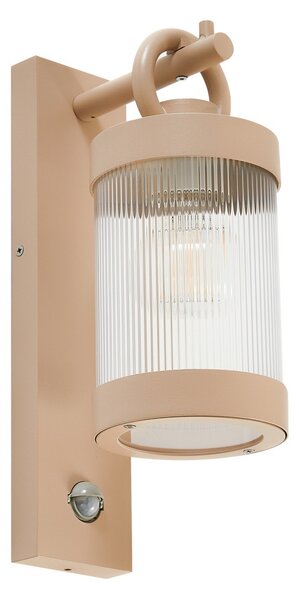 Zewnętrzna Lampa Lindby, Yrene, ściemnialny, beżowy, taras, aluminium, nowoczesny