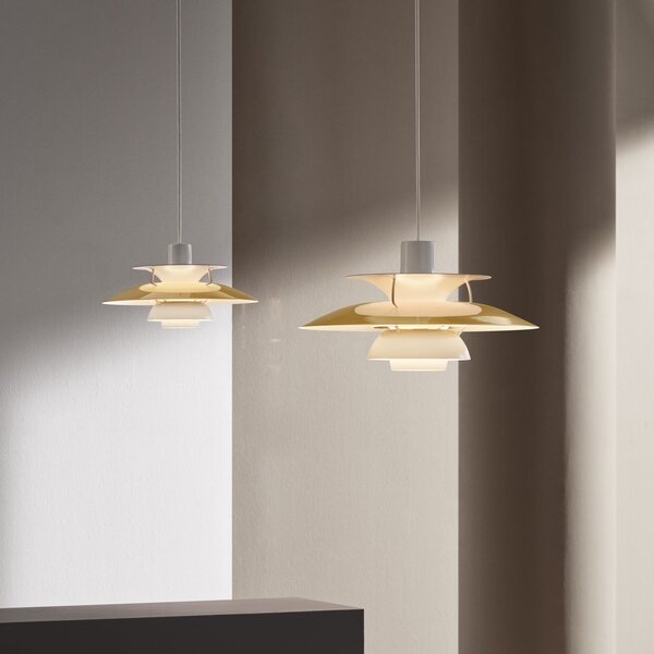 Lampa Wisząca Louis Poulsen, PH 5 300, ściemnialny, złoty | mosiężny, salon, metal, design