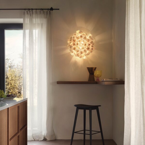 Lampa Ścienna Slamp, Clizia Mama Non Mama, ściemnialny, złoty | mosiężny, salon, tworzywo sztuczne, design