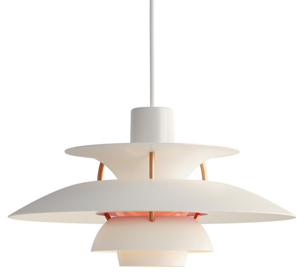 Lampa Wisząca Louis Poulsen, PH 5 300, ściemnialny, biały, salon, metal, design