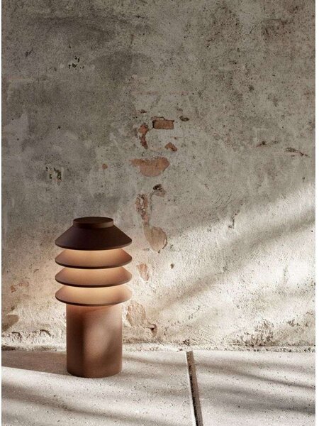 Zewnętrzna Lampa Louis Poulsen, Bysted Garden, metaliczny, taras, aluminium
