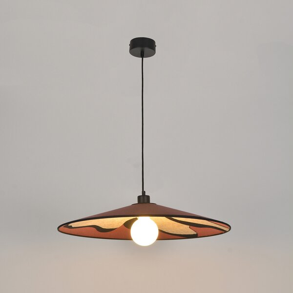 Lampa Wisząca MARKET SET, Sonia Laudet, ściemnialny, pudrowy róż, salon, tkanina | tekstylia, design