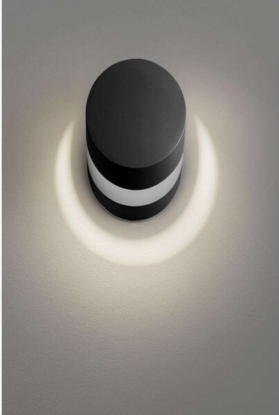 Pin-Up LED Lampa Ścienna/Sufitowa 3000K Matt Black - Lodes