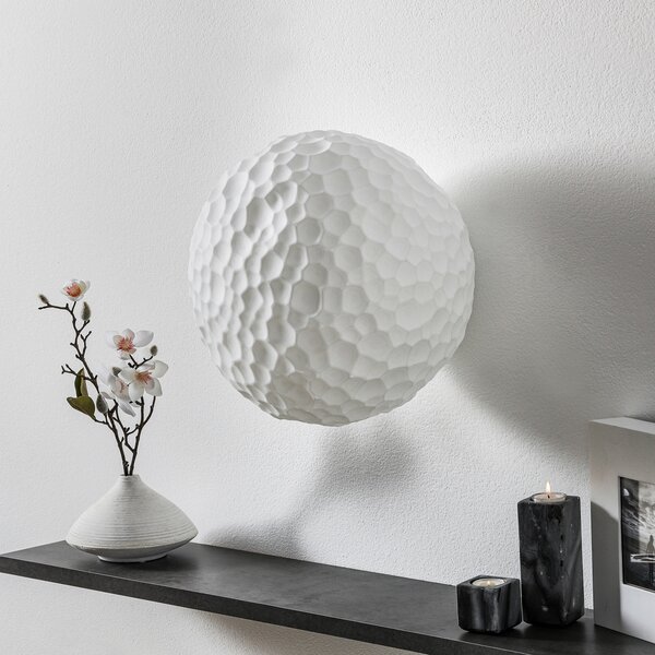 Lampa Ścienna Artemide, Meteorite, ściemnialny, biały, salon, szkło, design