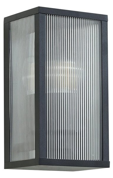 Zewnętrzna Lampa Lindby, Peldar, ściemnialny, czarny, taras, aluminium, nowoczesny