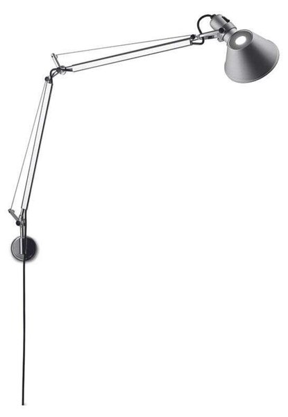 Lampa Ścienna Artemide, Tolomeo, ściemnialny, metaliczny, salon, metal, design