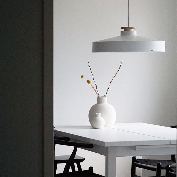 Lampa Wisząca Herstal, biały, jadalnia, metal